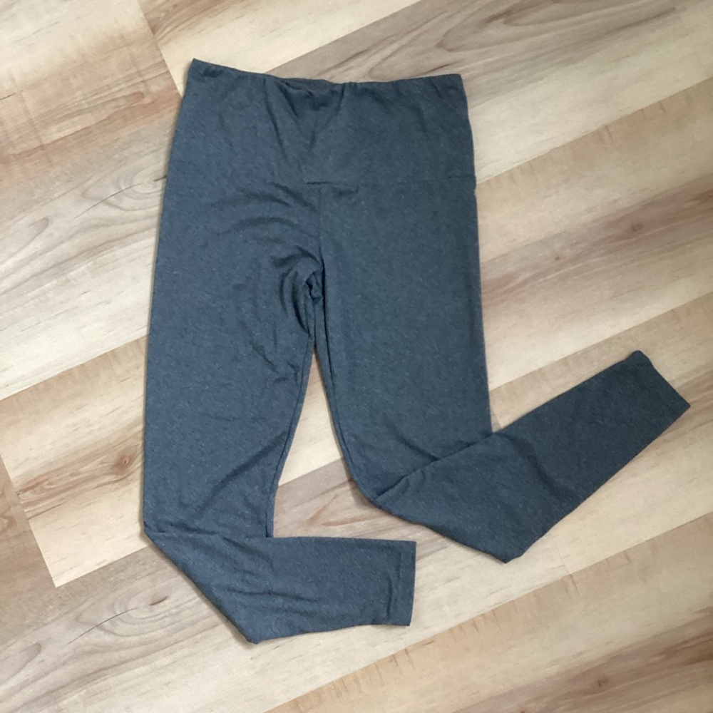 Eye Candy Gray Leggings | juniors M | sporty athletic fall spring | stretch pant